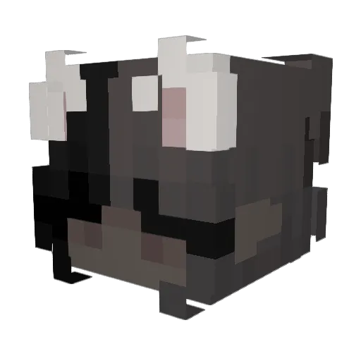 ihave12k Minecraft avatar head, 3D render