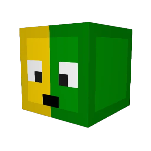 ihaveababydih Minecraft avatar head, 3D render