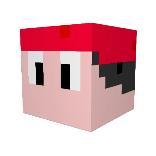 ihavefury Minecraft avatar head, 3D render