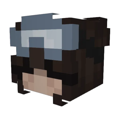 iheartbunnys Minecraft avatar head, 3D render