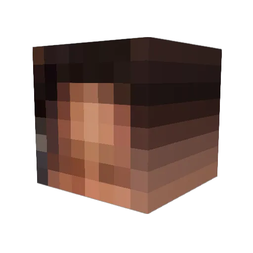 iheartjwalking Minecraft avatar head, 3D render