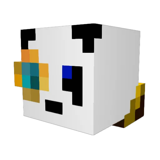 iherdgoat Minecraft avatar head, 3D render