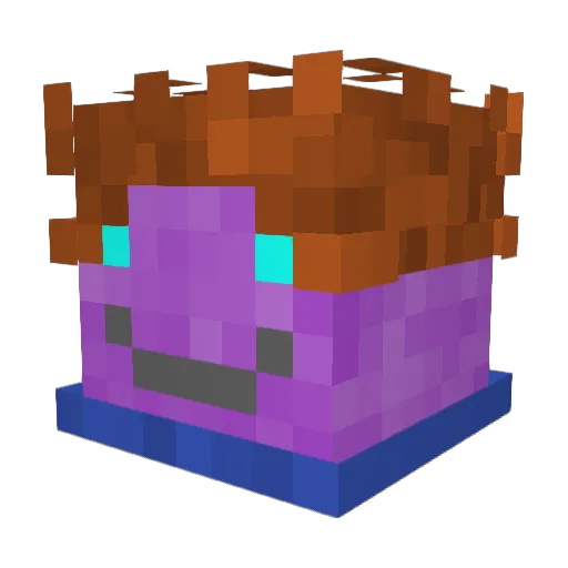 ihhk1 Minecraft avatar head, 3D render
