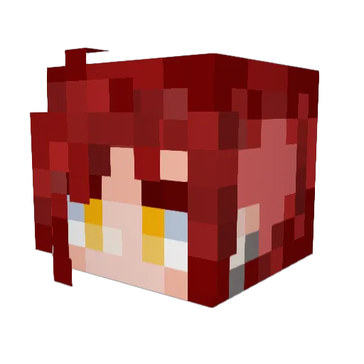 ihitto Minecraft avatar head, 3D render