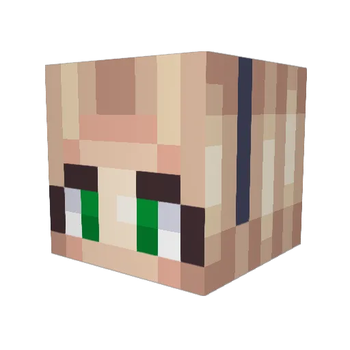 ihmisen Minecraft avatar head, 3D render