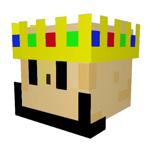 ihmiskebab Minecraft avatar head, 3D render
