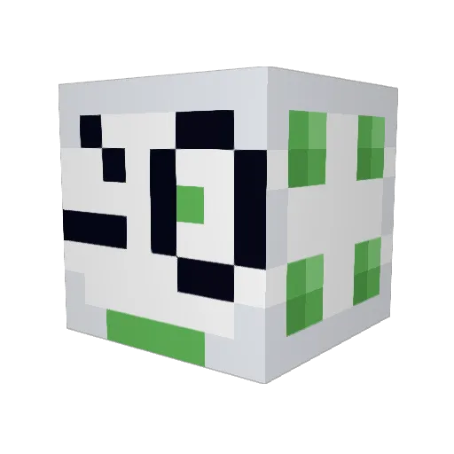 ihnwp Minecraft avatar head, 3D render