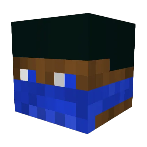 ihrhjafcegfdzuwe Minecraft avatar head, 3D render