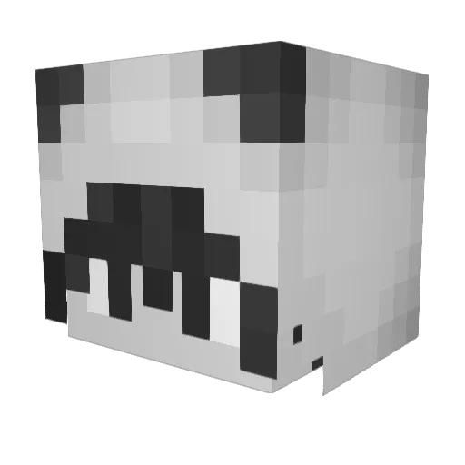 ihsiek Minecraft avatar head, 3D render