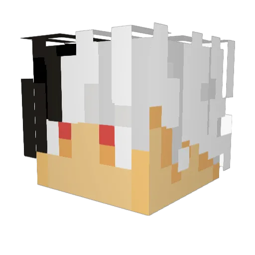 ihySitoo Minecraft avatar head, 3D render