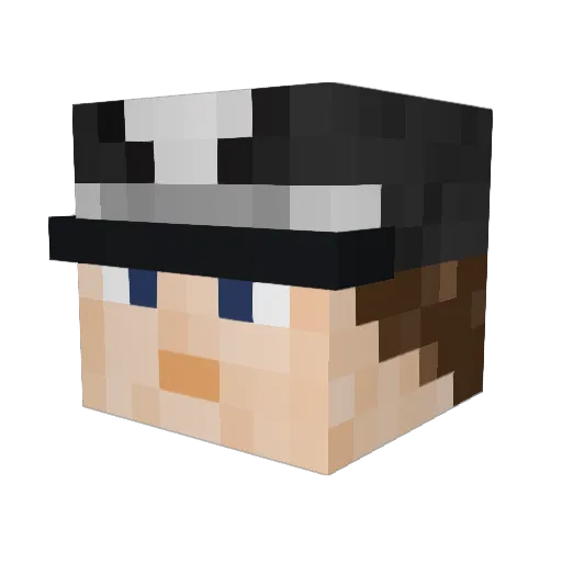 ihydro666 Minecraft avatar head, 3D render
