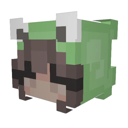 ihyella Minecraft avatar head, 3D render