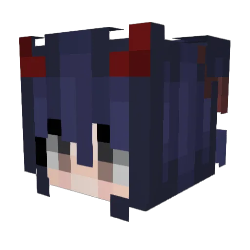 ihynhu Minecraft avatar head, 3D render