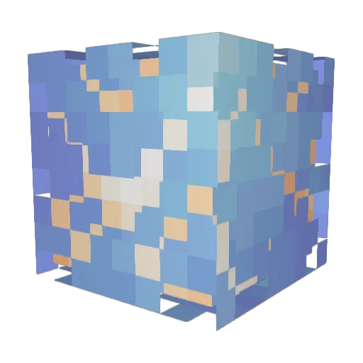 ii76q Minecraft avatar head, 3D render