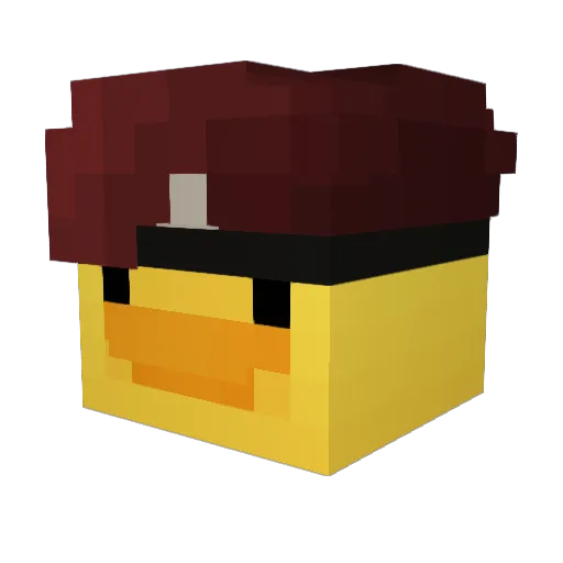 ii7cv Minecraft avatar head, 3D render