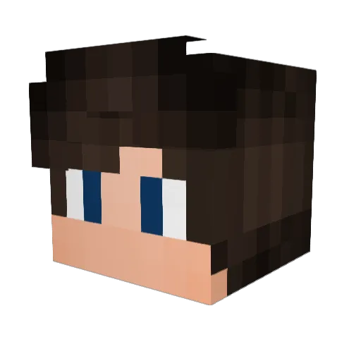 iiAbod Minecraft avatar head, 3D render