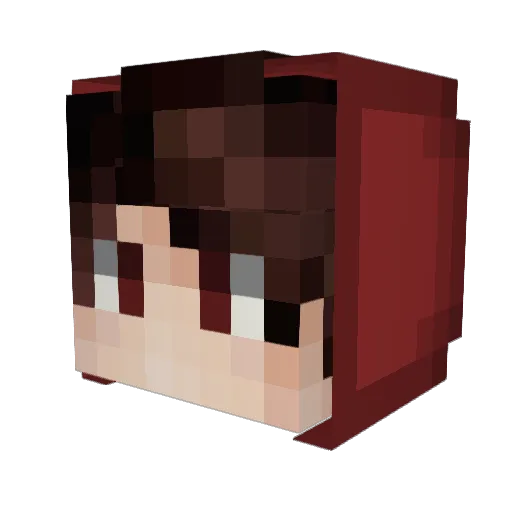 iiAmmaru Minecraft avatar head, 3D render