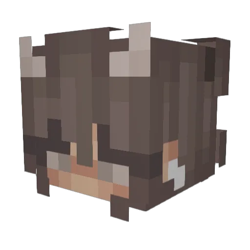 iiAngiie Minecraft avatar head, 3D render