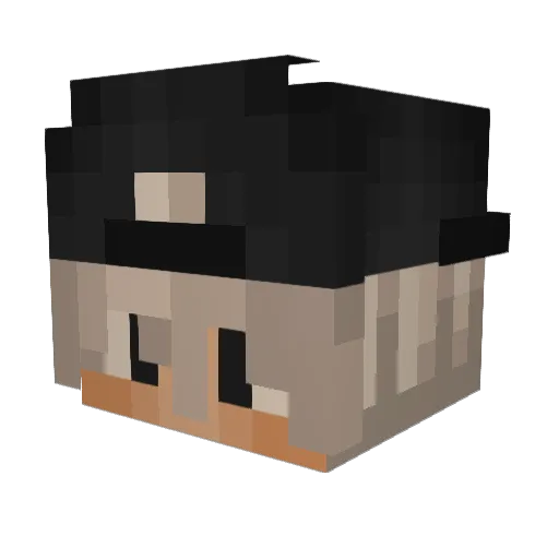 iiAosiz Minecraft avatar head, 3D render