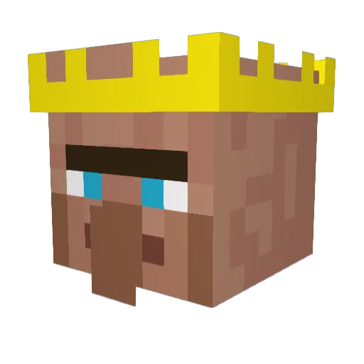 iiArsenal Minecraft avatar head, 3D render