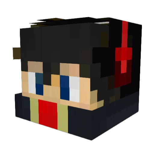 iiChRiS97 Minecraft avatar head, 3D render