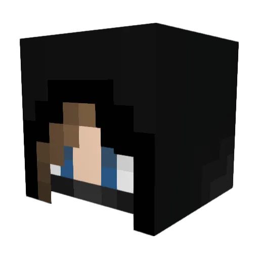 iiCremation Minecraft avatar head, 3D render