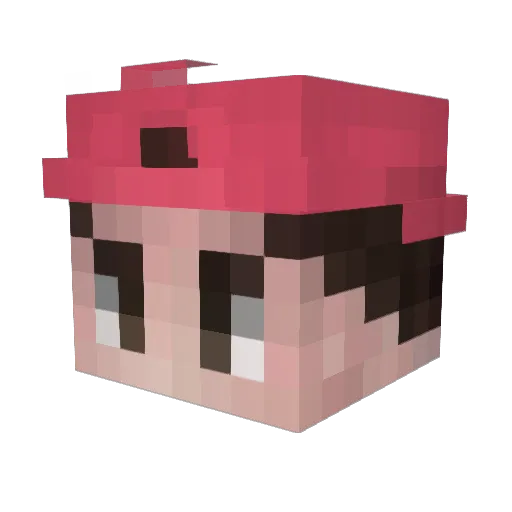 iiCrimax Minecraft avatar head, 3D render