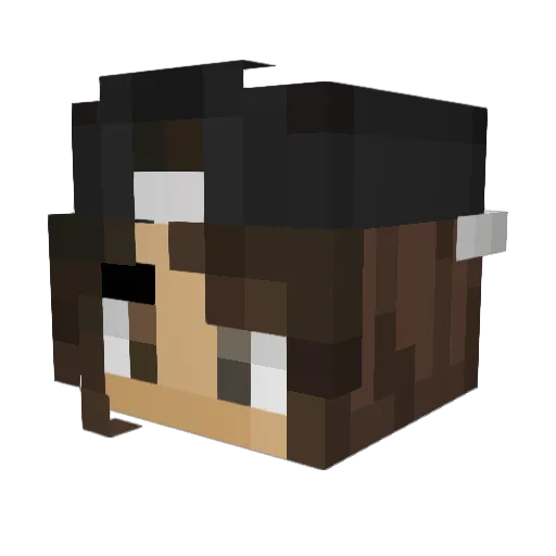 iiCuinn Minecraft avatar head, 3D render