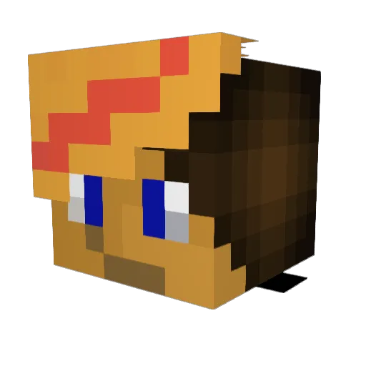 iiCutex Minecraft avatar head, 3D render