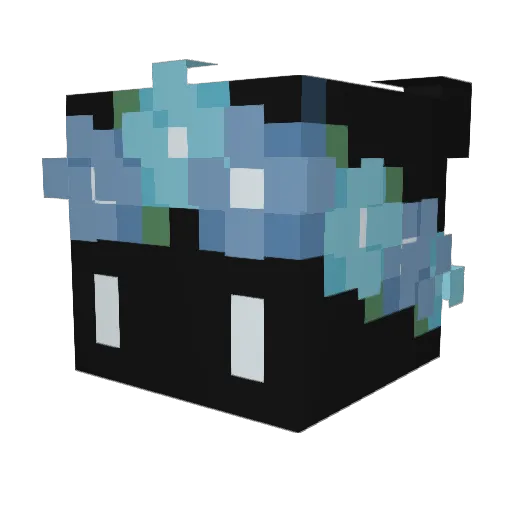 iiCxaaz Minecraft avatar head, 3D render