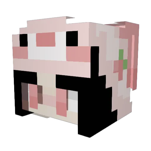 iiDivaxium Minecraft avatar head, 3D render
