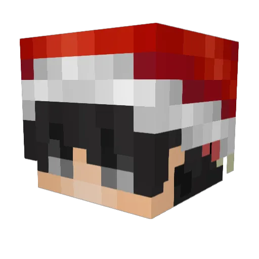 iiDommm Minecraft avatar head, 3D render