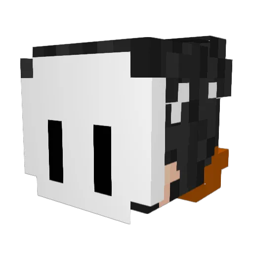 iiDotz Minecraft avatar head, 3D render