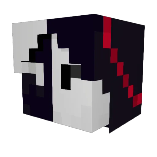 iiDunnoii Minecraft avatar head, 3D render