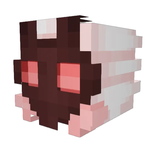iiDxnieL Minecraft avatar head, 3D render