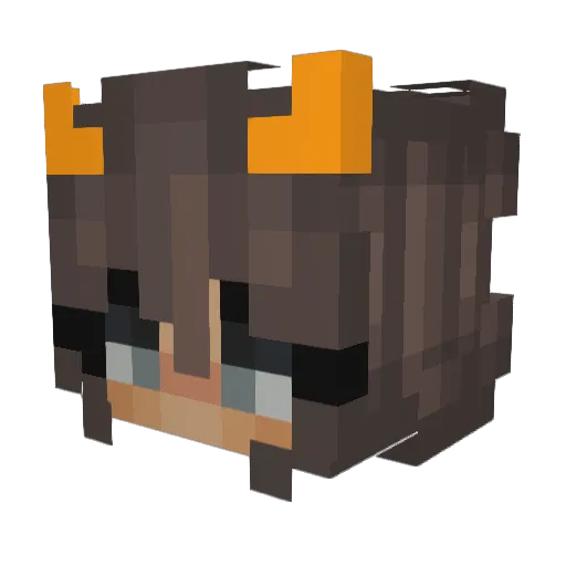 iiEliz Minecraft avatar head, 3D render