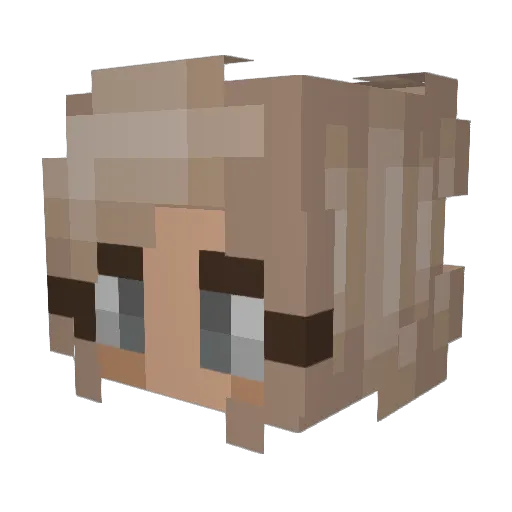 iiEmKittyii Minecraft avatar head, 3D render