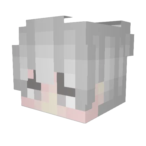 iiEyad Minecraft avatar head, 3D render