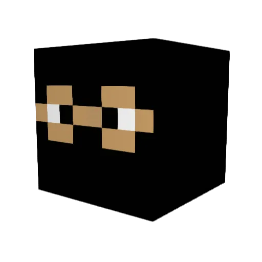 iiFars Minecraft avatar head, 3D render