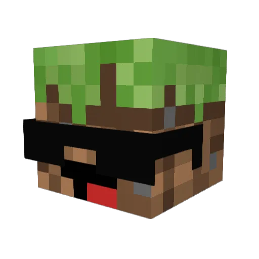 iiGalaxy Minecraft avatar head, 3D render