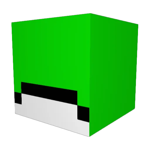 iiGhoxstt Minecraft avatar head, 3D render