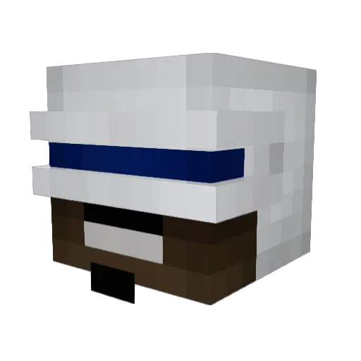 iiGurley Minecraft avatar head, 3D render