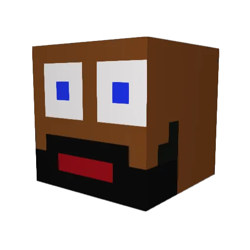iiHackerHD Minecraft avatar head, 3D render