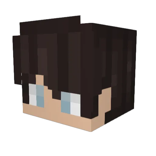 iiHunter_ Minecraft avatar head, 3D render