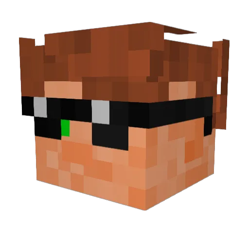 iiJellay Minecraft avatar head, 3D render