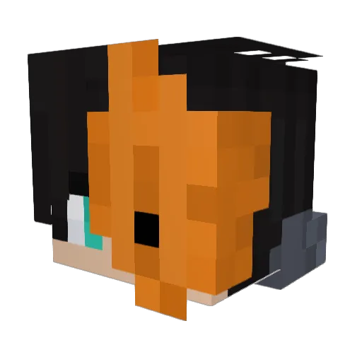 iiJop Minecraft avatar head, 3D render