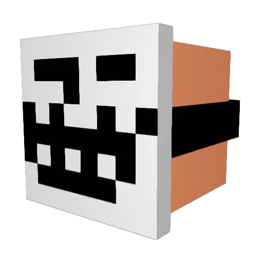 iiKoekoek Minecraft avatar head, 3D render