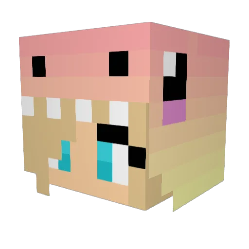 iiLoveOreos Minecraft avatar head, 3D render