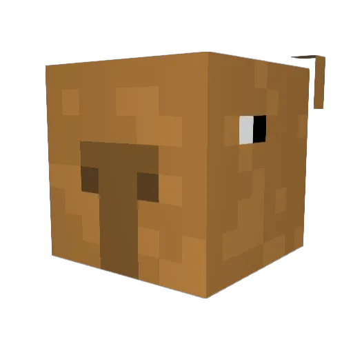 iiMinion Minecraft avatar head, 3D render