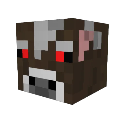 iiMish3l Minecraft avatar head, 3D render